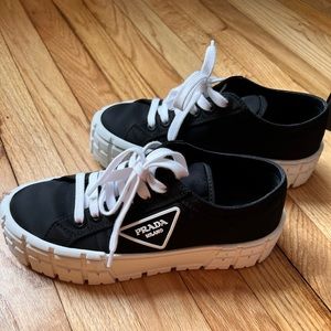 Almost new- Prada platform sneakers from current season